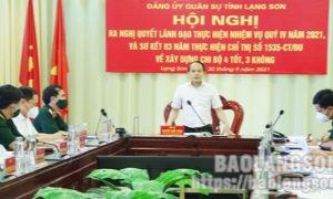 Đảng bộ Quân sự tỉnh Lạng Sơn đẩy mạnh xây dựng chi bộ “4 tốt, 3 không”